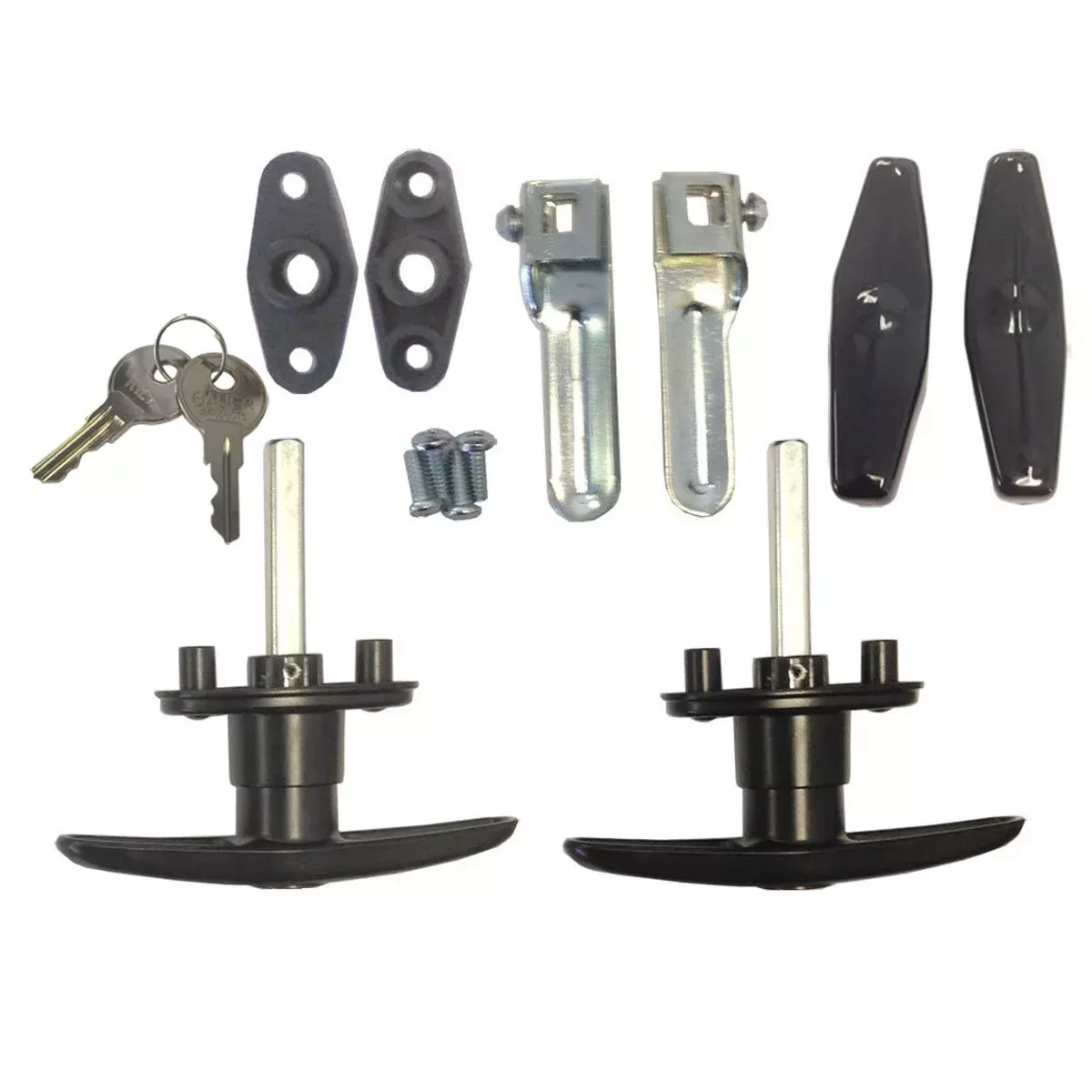 Bauer T-Handle Lock Set - Two Locks (Clockwise & Counterclockwise) - Metal - Model T311-SET
