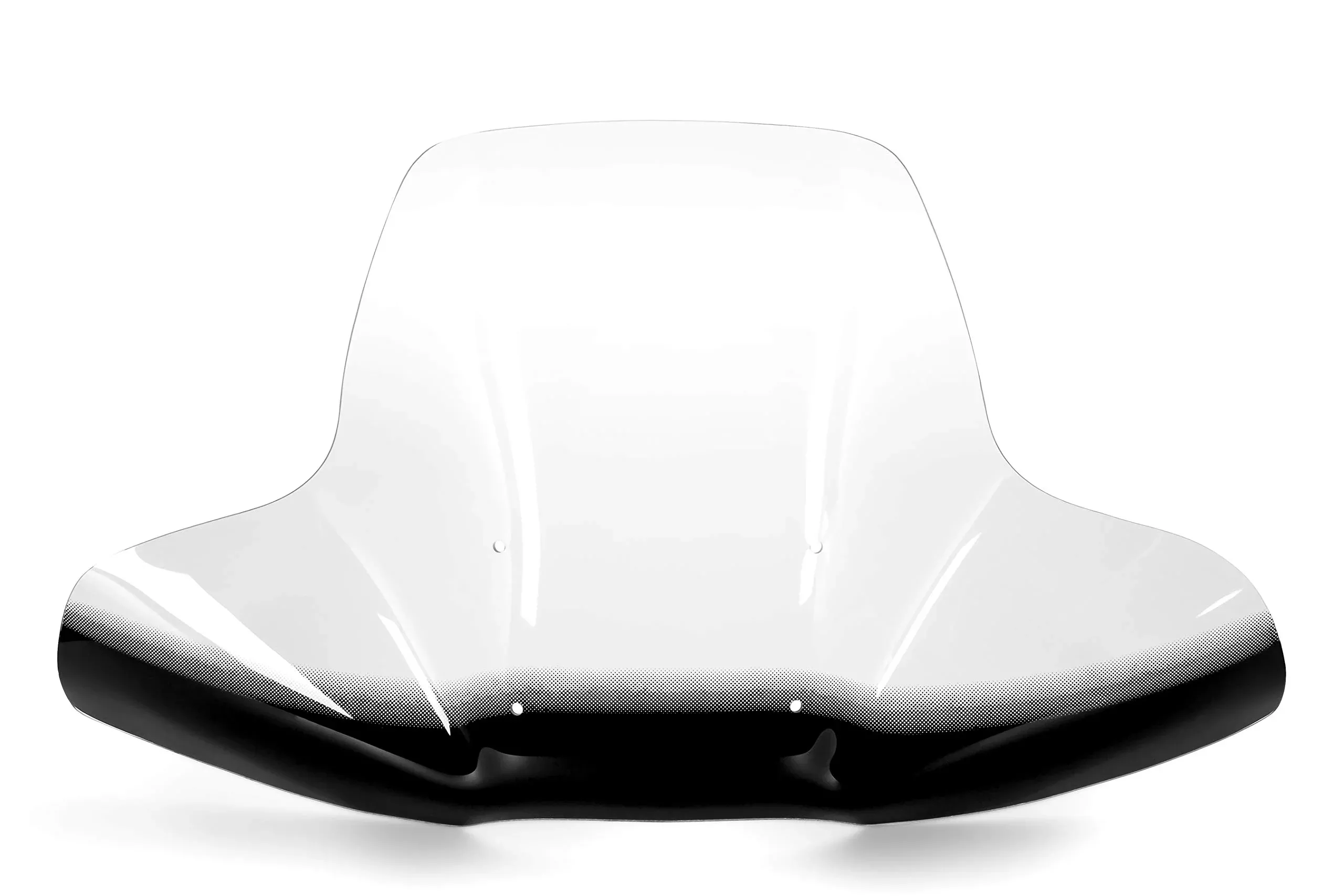Black Boar Atv Windshield W/Hardware - Features Wrap-Around Design That Shields Hands - Crafted Of Heavy Duty Clear Acrylic - Easily Mounts Onto Handlebars To Deflect Wind, Rain, Mud & Insects (66031)