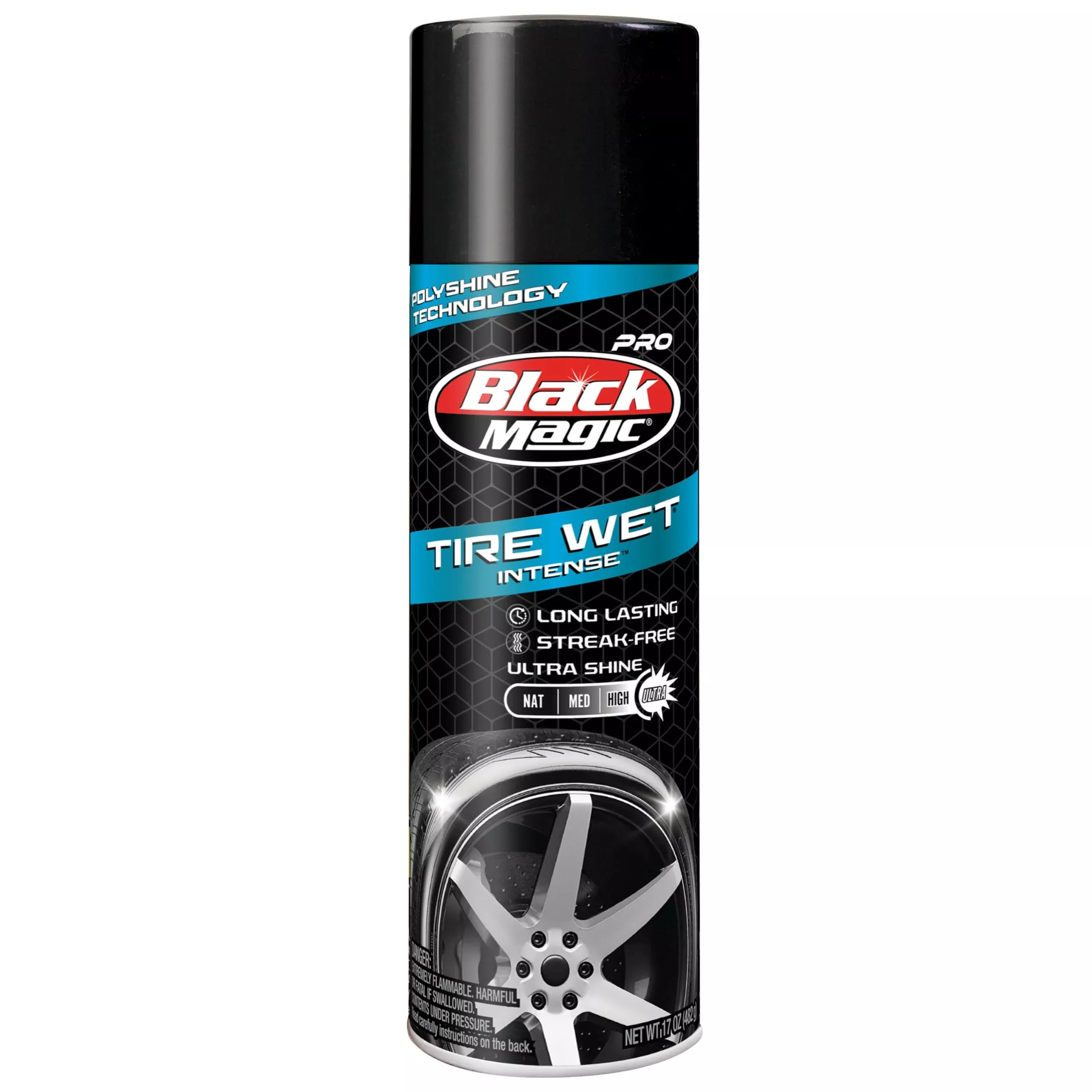 Black Magic Intense Tire Wet – 17 oz. Polymer-Based Solution, Black, Model 120079