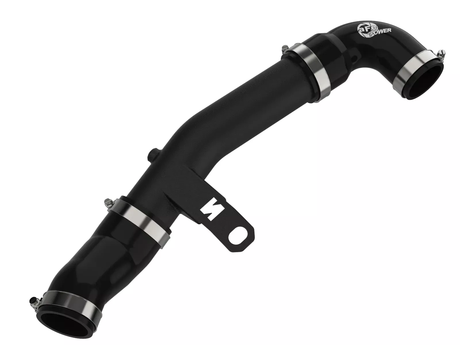 BladeRunner 2-1/2 IN Aluminum Lower Hot Charge Pipe Black