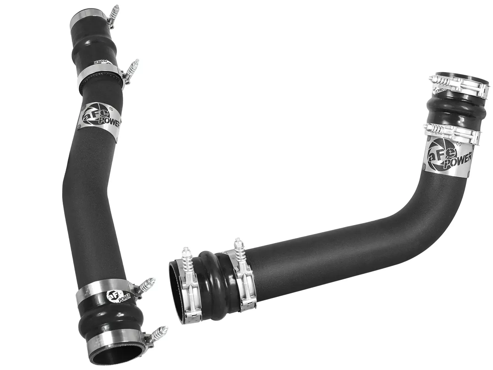 BladeRunner 3 IN Aluminum Hot and Cold Charge Pipe Kit Black