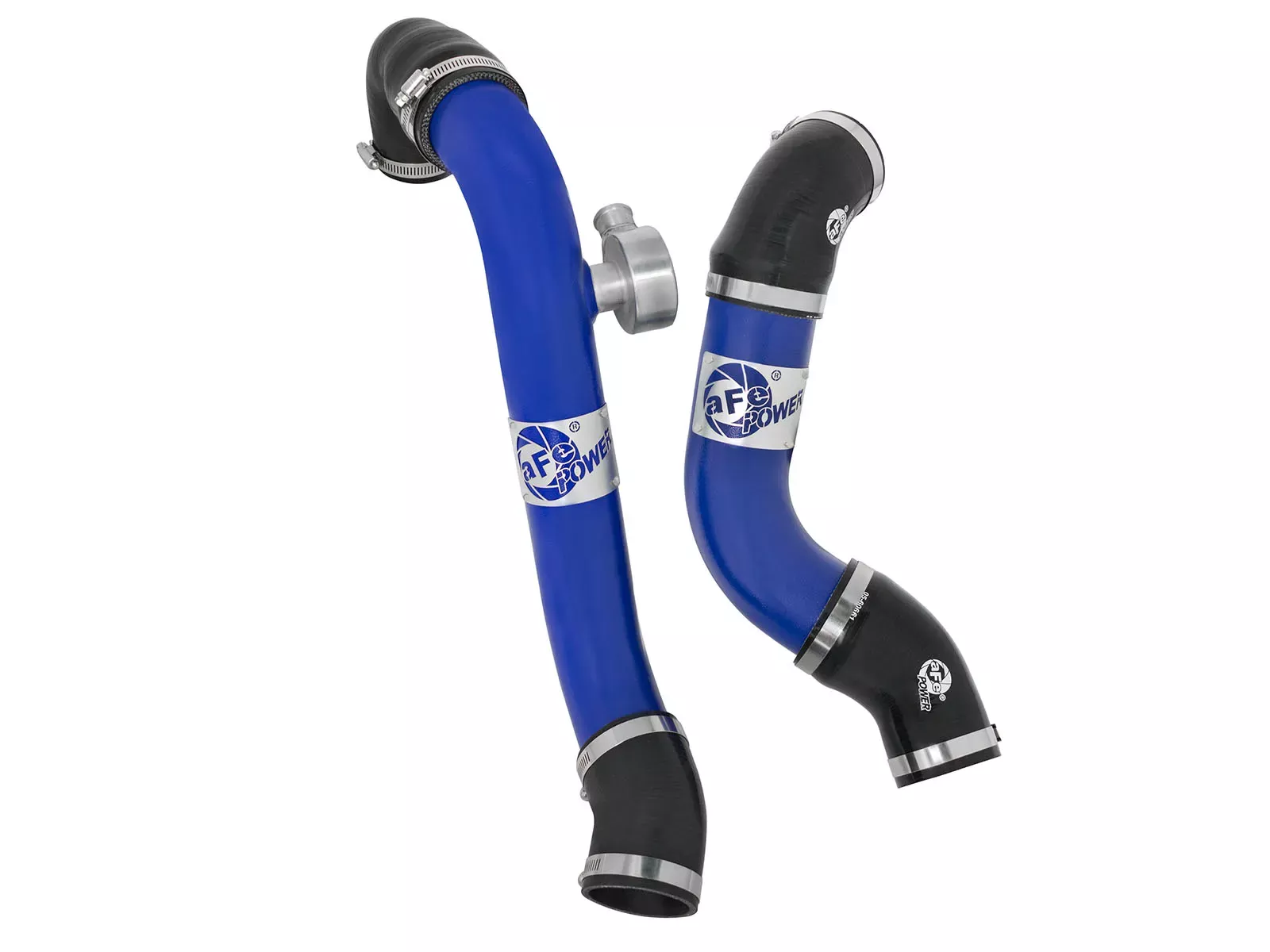 BladeRunner Aluminum Hot and Cold Charge Pipe Kit Blue