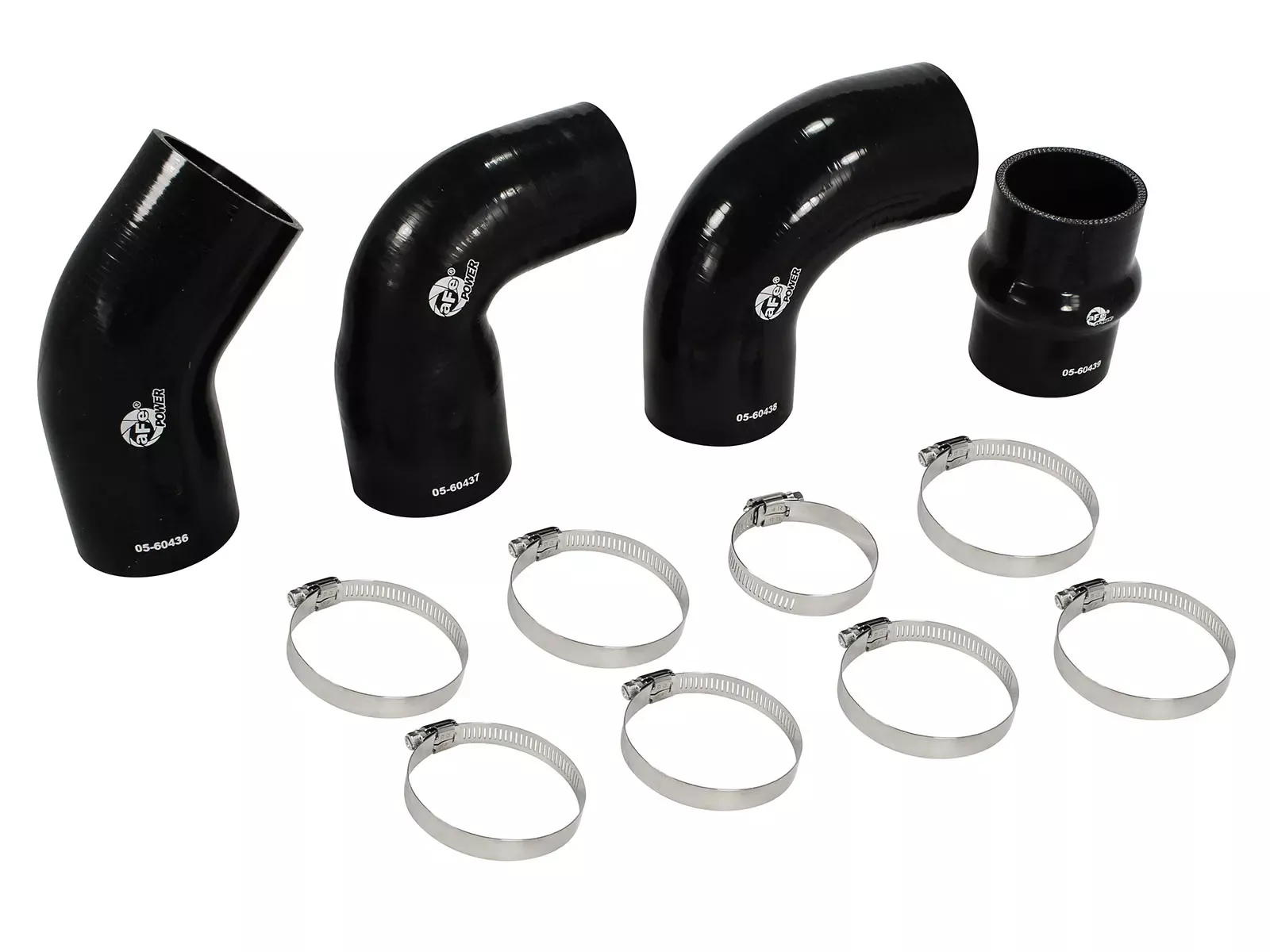 BladeRunner Intercooler Couplings & Clamps Kit – Factory Intercooler & aFe Tubes