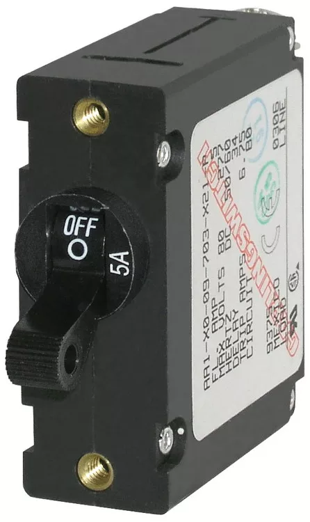 Blue Sea Circuit Breaker Aa1toggle 5a Blk 7200-BSS
