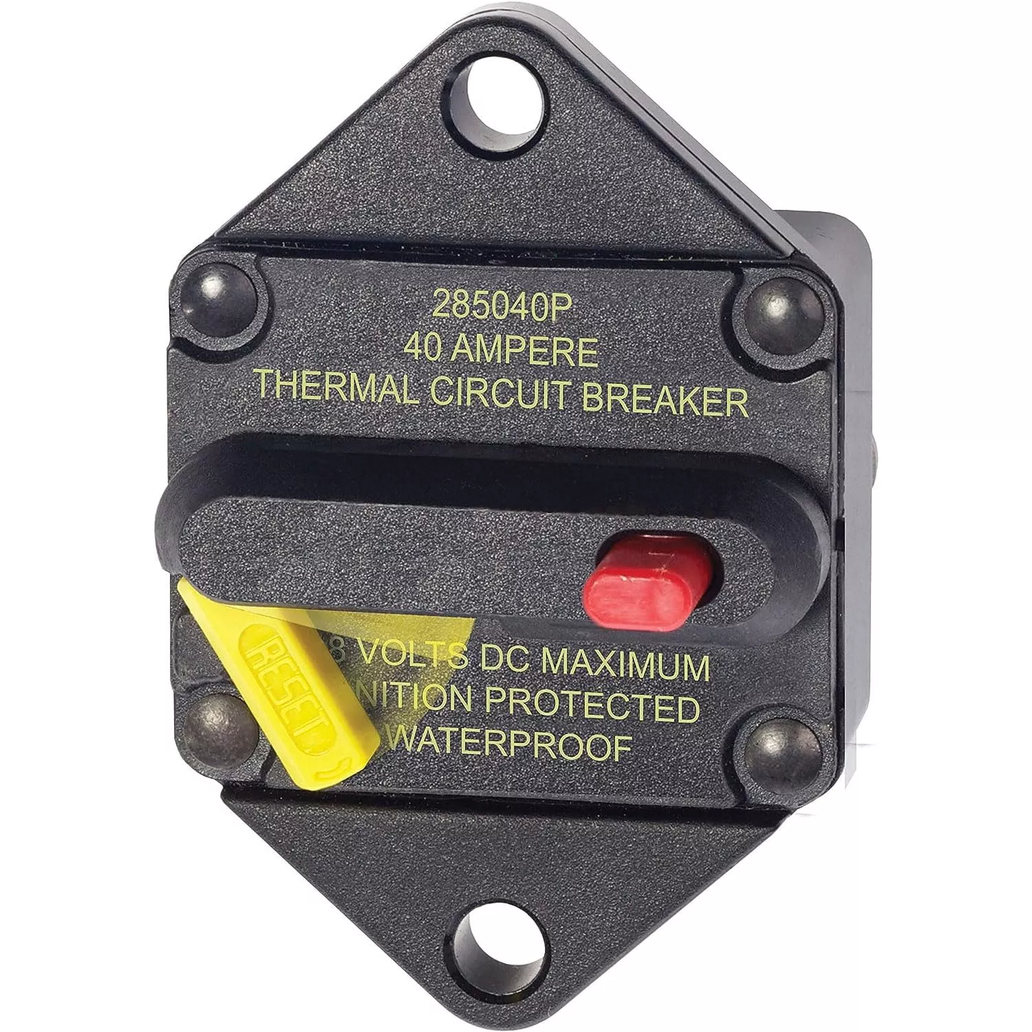 Blue Sea Systems 7081 285 Series Circuit Breaker, Panel Mount, 30A Dc