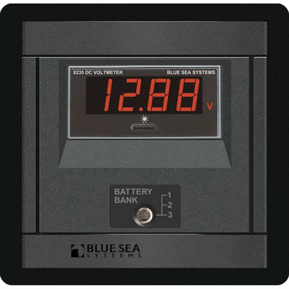Blue Sea Systems Dc Digital Voltmeter Panel