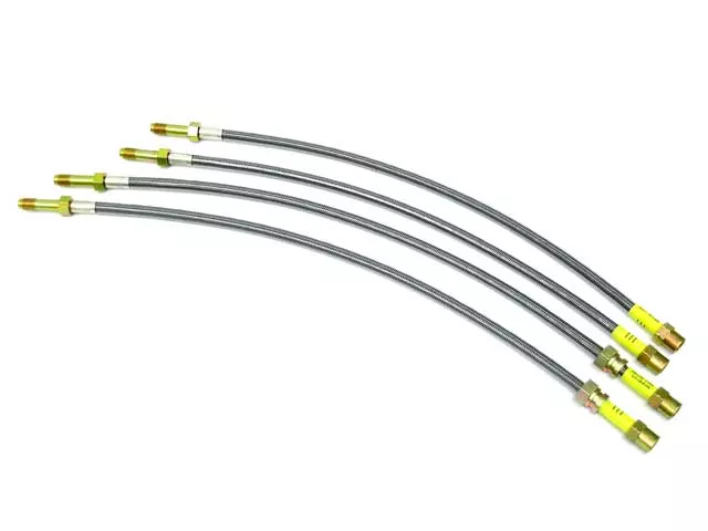 BMW Brake Hose Set – Steel Braided with Clear Protective Jacket | 1999-2006 885522956