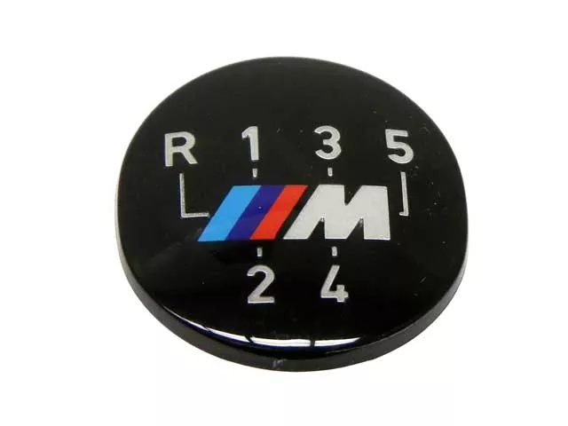 BMW Emblem – Oval Shift Knob (“M” 5 Speed Pattern) (Adhered) | 1984-1999 25111221613