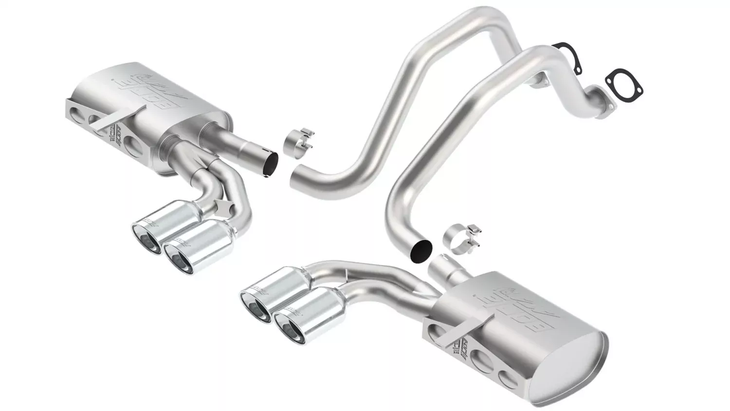Borla 140428 Cat-Back Perf. Exh. Sys. For '97-'04 Chevrolet Corvette (C5) V8 & Corvette Z06 (C5) V8 T-304 Stainless Steel Atak D