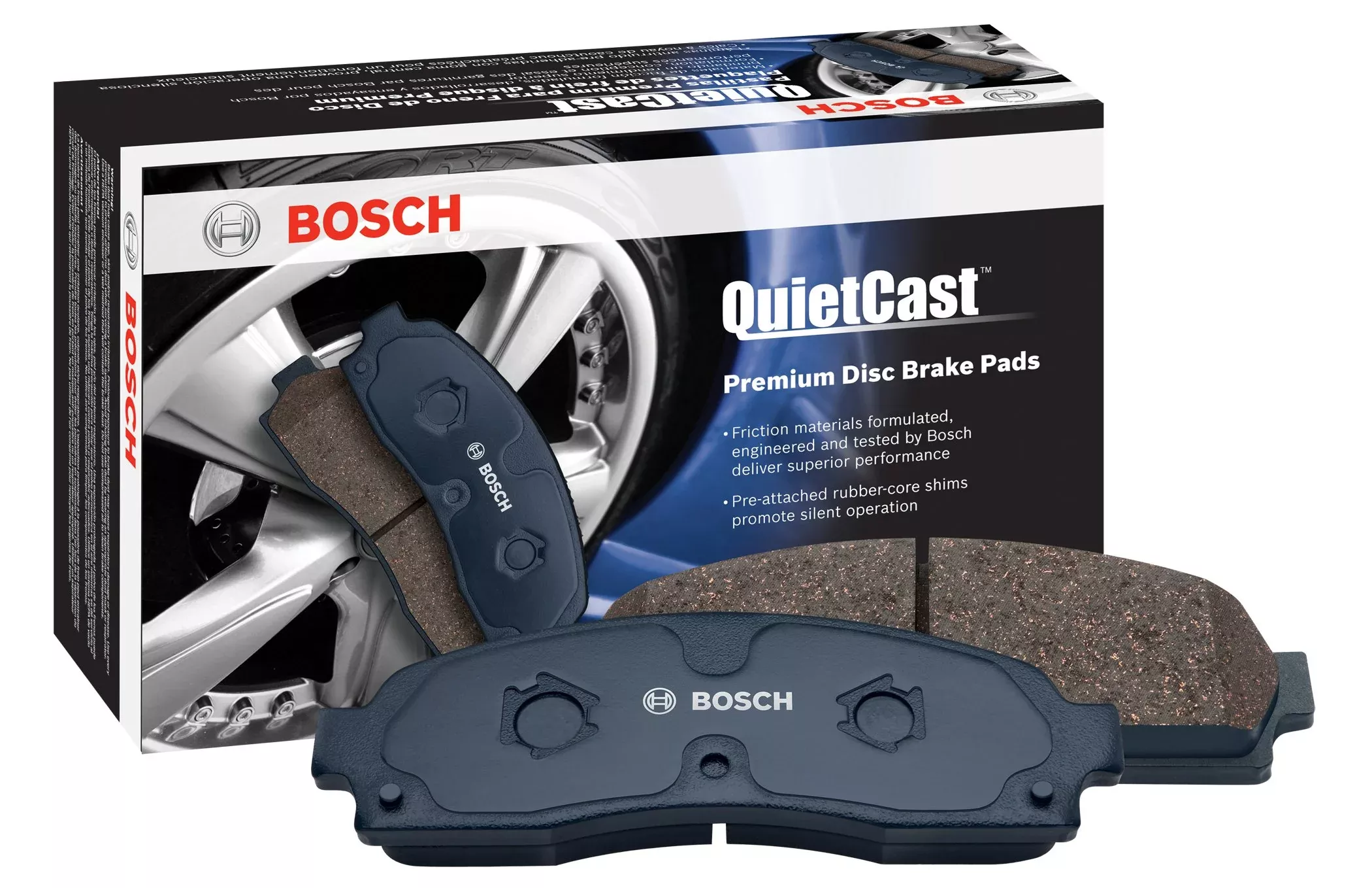 Bosch Bc1419A Quietcast Premium Ceramic Disc Brake Pad Set – Compatible With Select Chevrolet Corvette; Rear