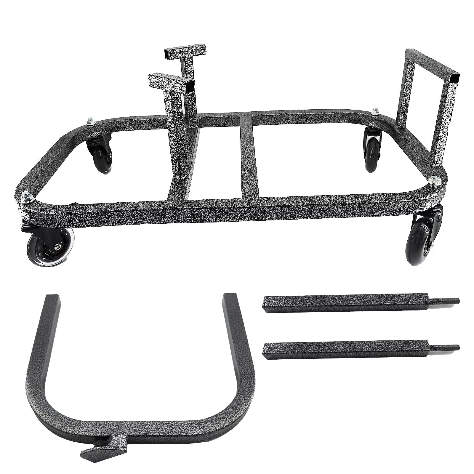 Bull Boost Performance B Series Engine Cradle Stand Cart - Aluminum, Black, Model BBP-002-KCART-BK, K Swap Compatible