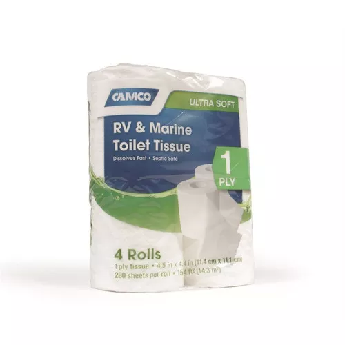Camco Tissue 4pk 1ply 280sheets 40276