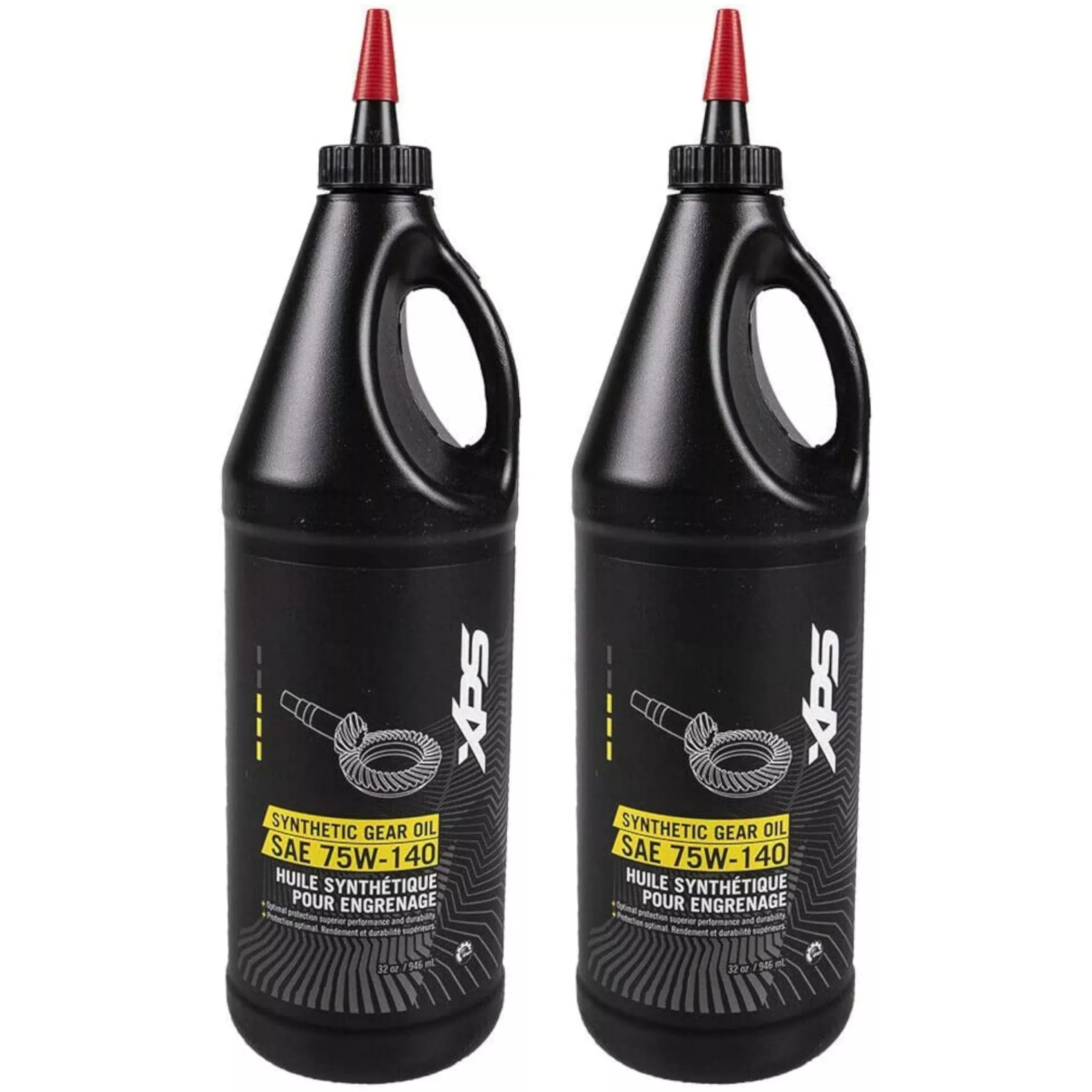 CAN AM 75W-140 Synthetic Transmission Gear Oil, 2 Quarts, OEM Model 9779160, Black