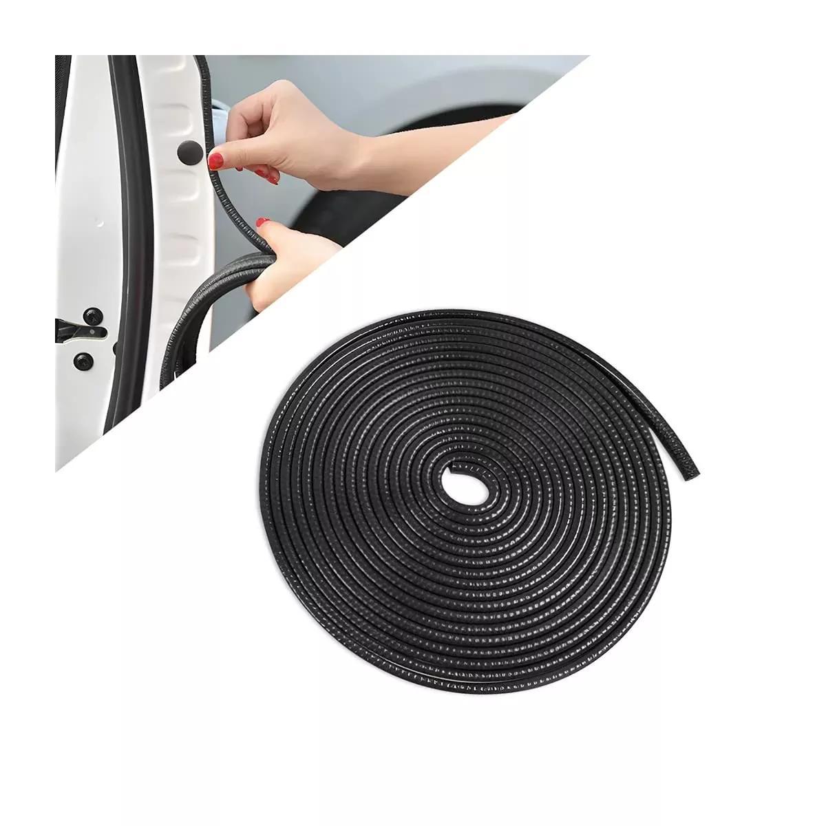 Car Door Edge Guards, 32Ft Universal Rubber Seal Protector U Shape Edge Trim Car Door Edge Protection For Most Car, Aluminum Boat Edge Guards (Black/32Ft)