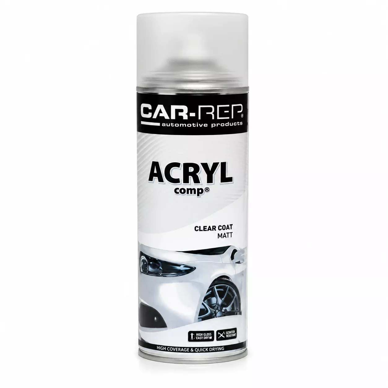 CAR-REP Acrylic Clear Matt Aerosol 500ml