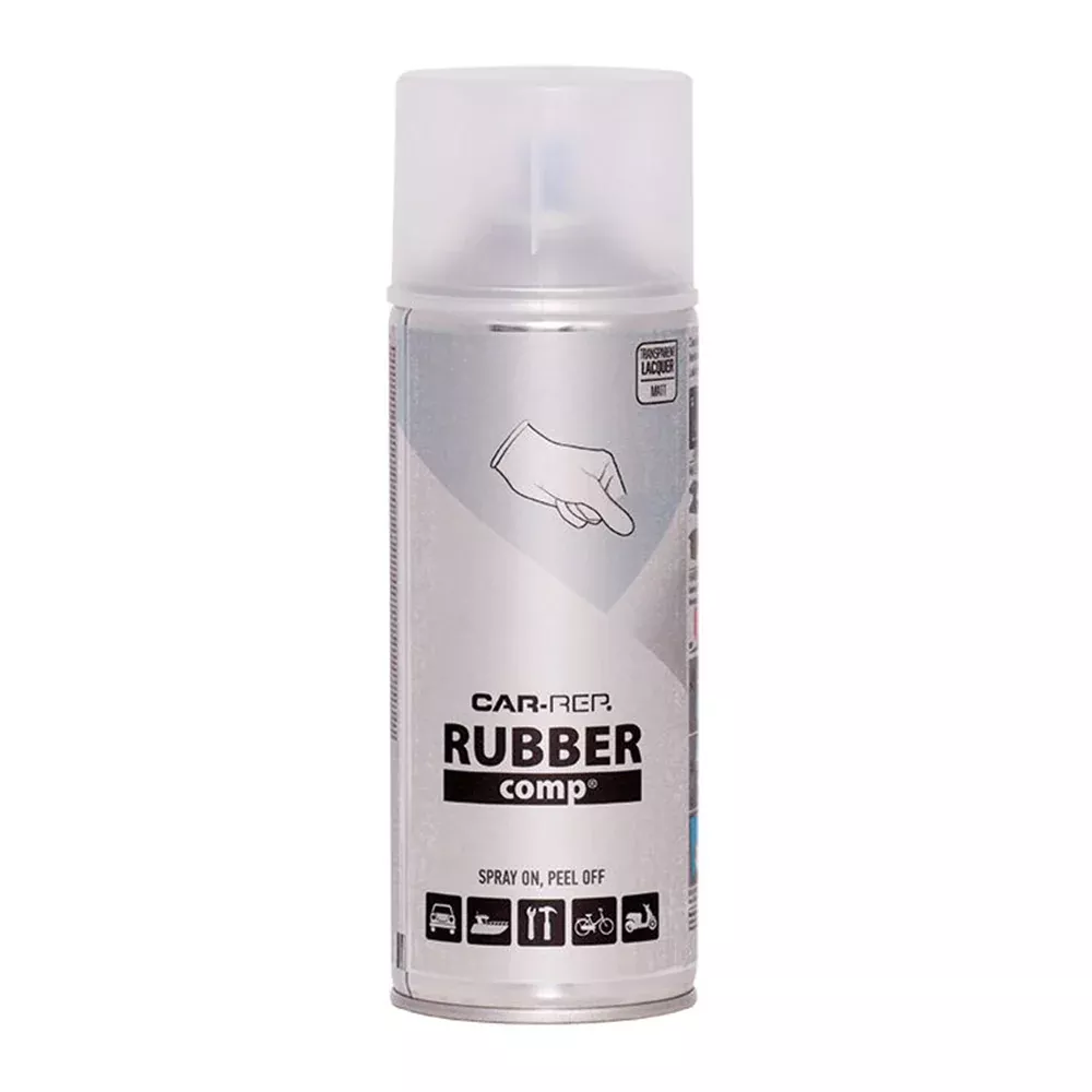 CAR-REP Rubber Comp Removable Plasti Dip Spray Paint 400ml Matte Clear Aerosol