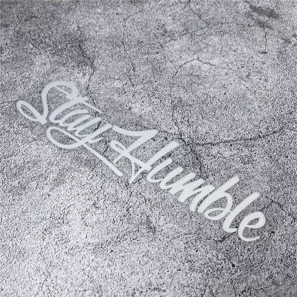 Car Stickers For Stay Humble Auto Front Rear Windshield Window Decal Vans Truck Window Tail Decoration (500X125Mm, Silver White)