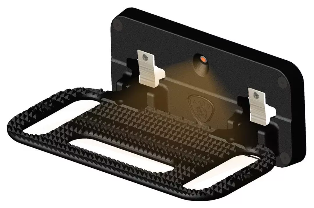 Carr’S 195001: Hd Mega Ladder Rack Step – Black – Chevy Express/Gmc Savana (Step Not Illuminated) – (Single)