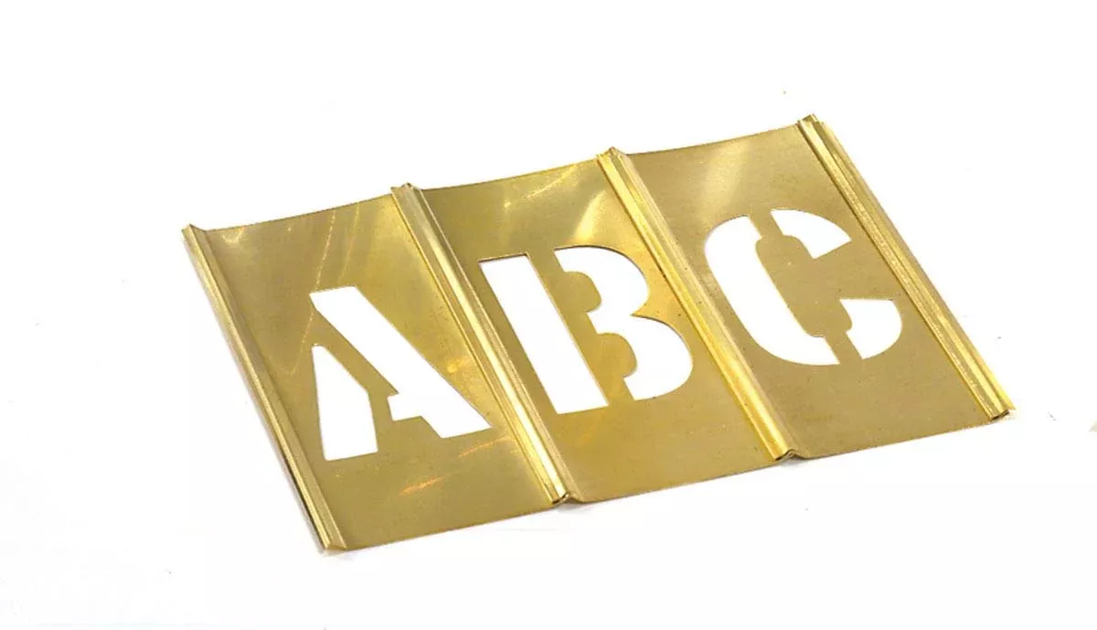 Ch Hanson 10034 4” Brass Letters Set 33 Pc