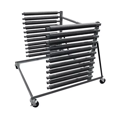 CHAMP Solid Steel 10-Slot Mobile Windshield Rack 1428
