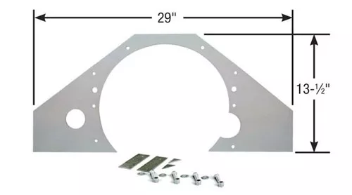 Competition Engineering C4030 Engine Mid-Plate Aluminum - Chevy Small/Big Block