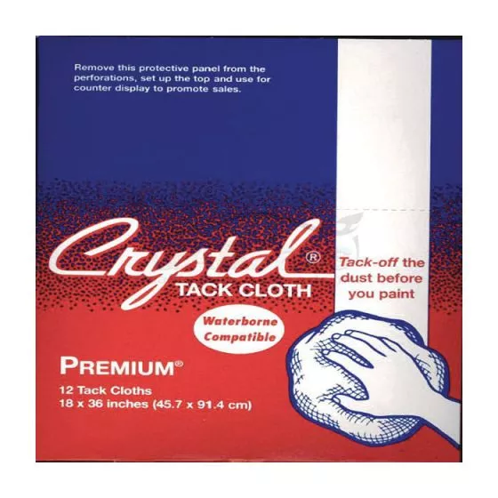 Crystal Premium PREM-A Tack Cloth, 36 in x 18 in, 12 pk