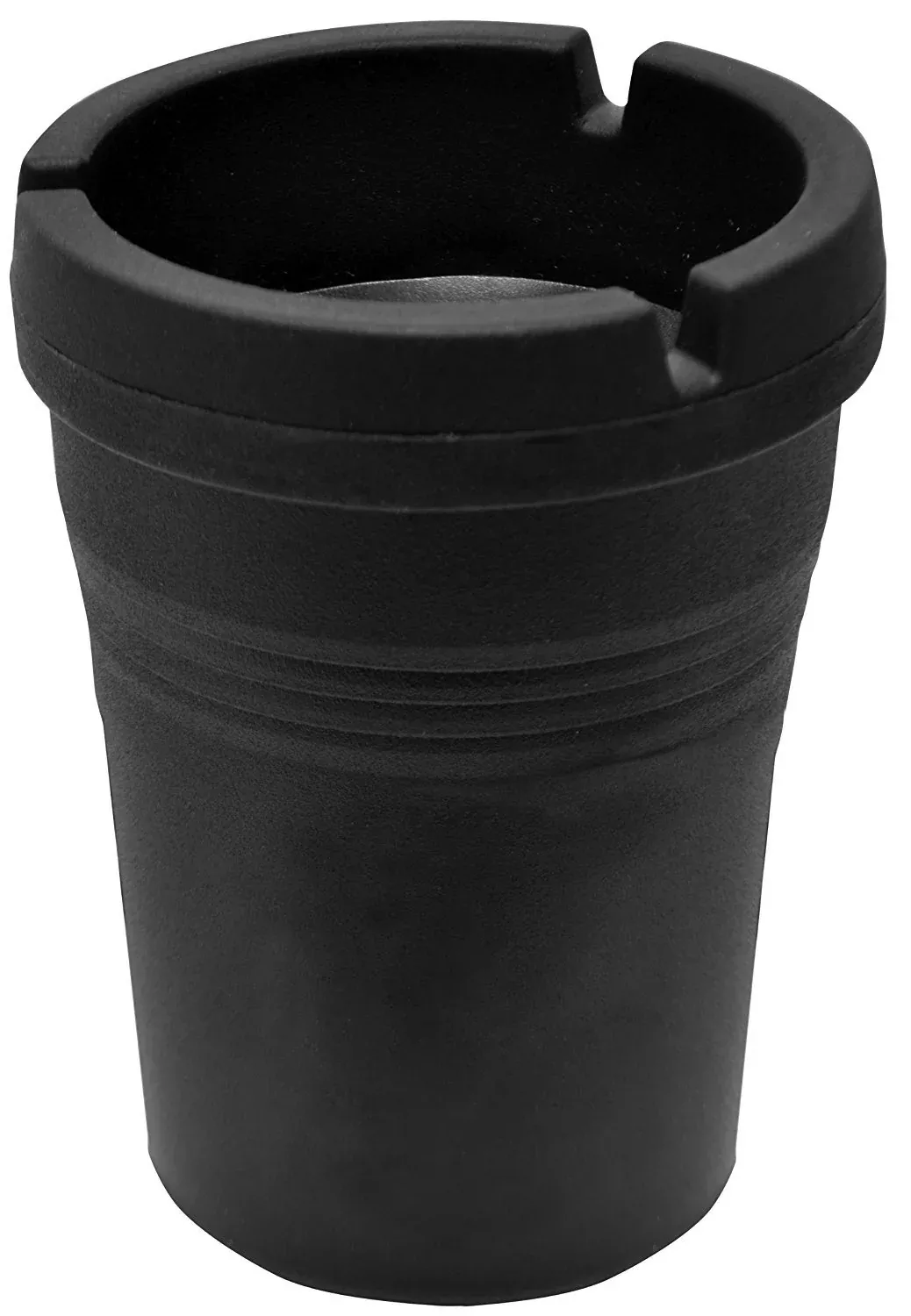 Custom Accessories Black Smokeless Ashtray 93365D, 0.3″ Plastic