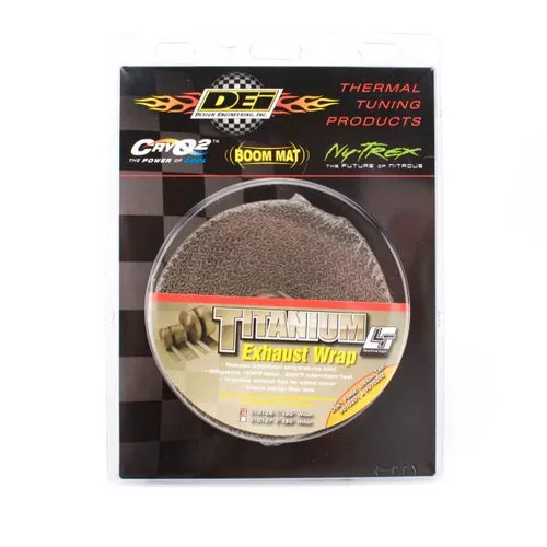 DEI 010126 Titanium Header/Exhaust Wrap – 1″ x 50 ft – 1800+ Degree Capable