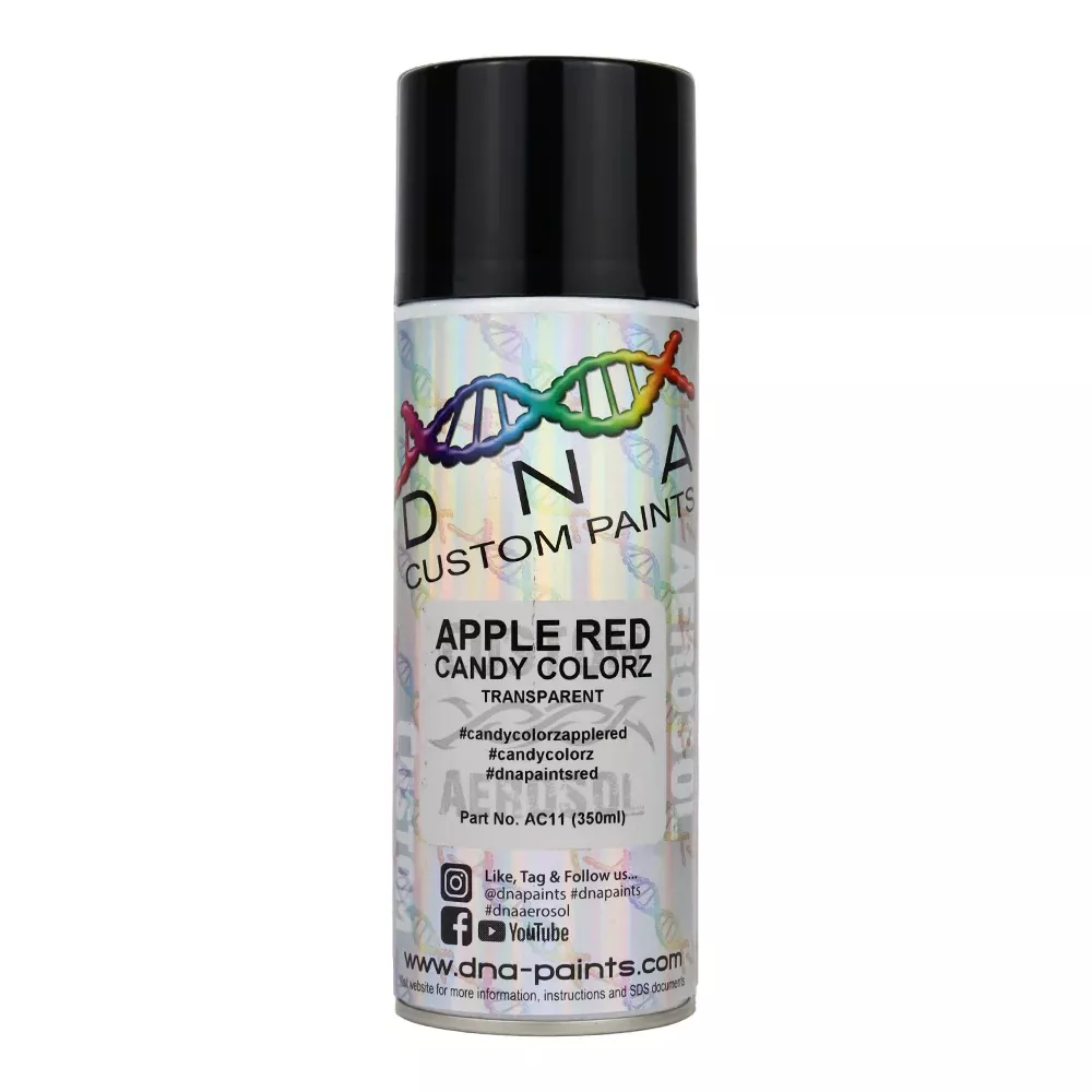 DNA PAINTS Candy Colorz Spray Paint 350ml Aerosol Candy Apple Red