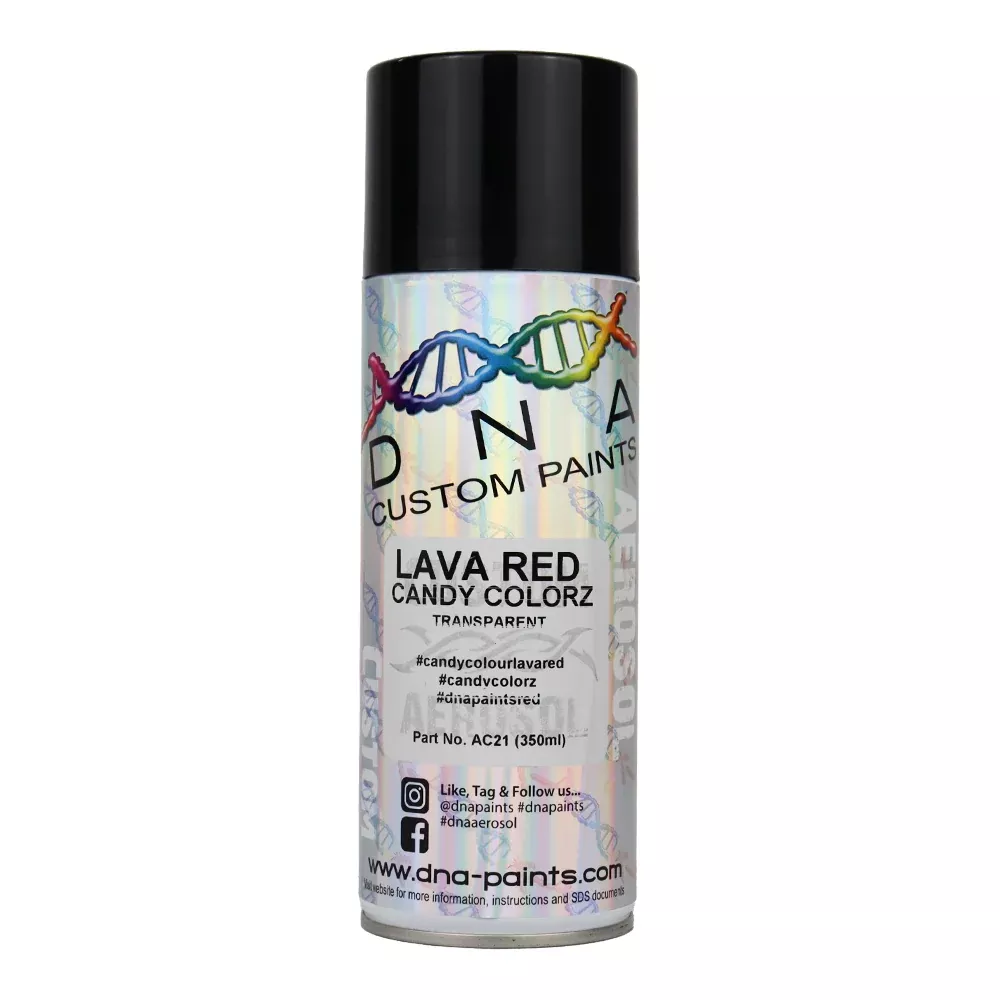 DNA PAINTS Candy Colorz Spray Paint 350ml Aerosol Candy Lava Red