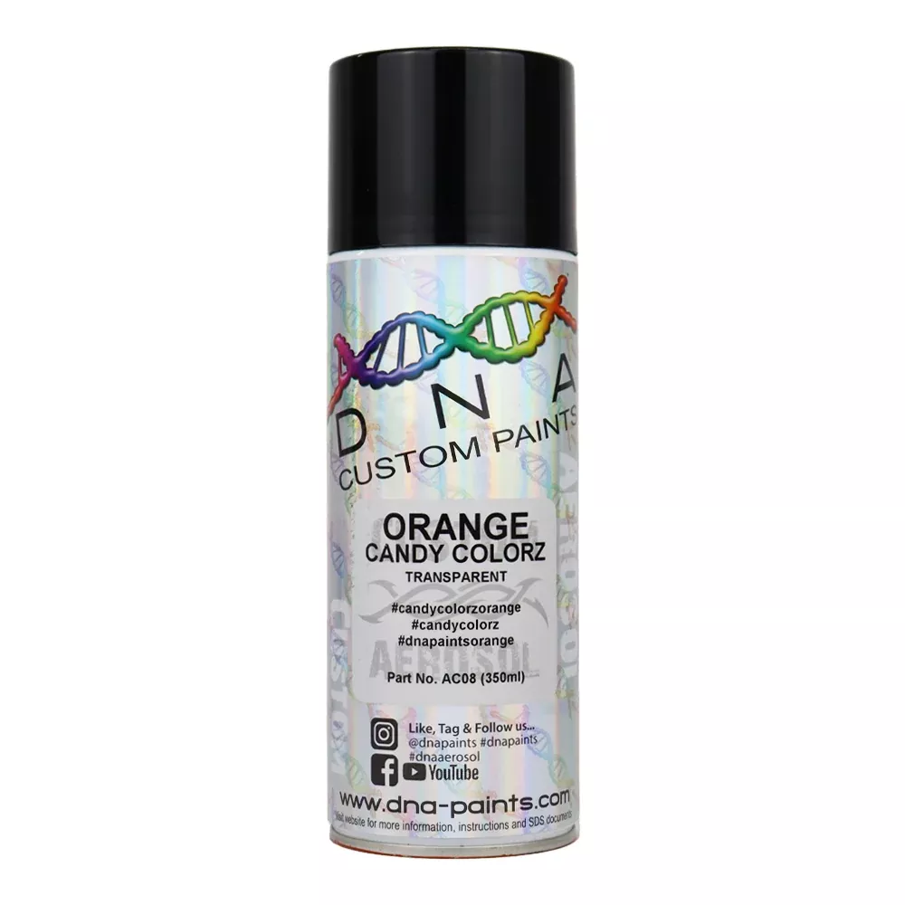 DNA PAINTS Candy Colorz Spray Paint 350ml Aerosol Candy Orange