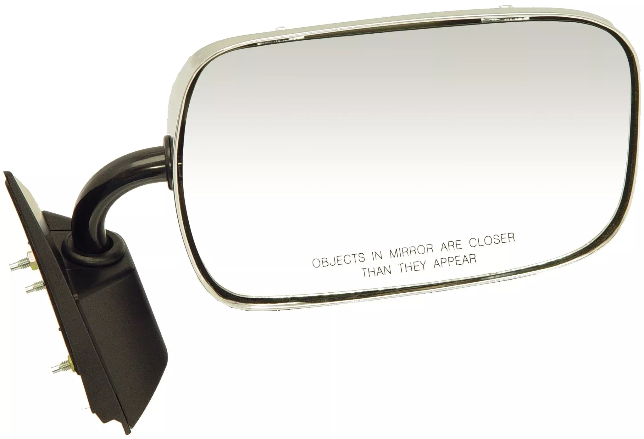 Dorman 955-188 Passenger Side Manual Door Mirror - Folding Compatible With Select Chevrolet / Gmc Models, Black And Chrome