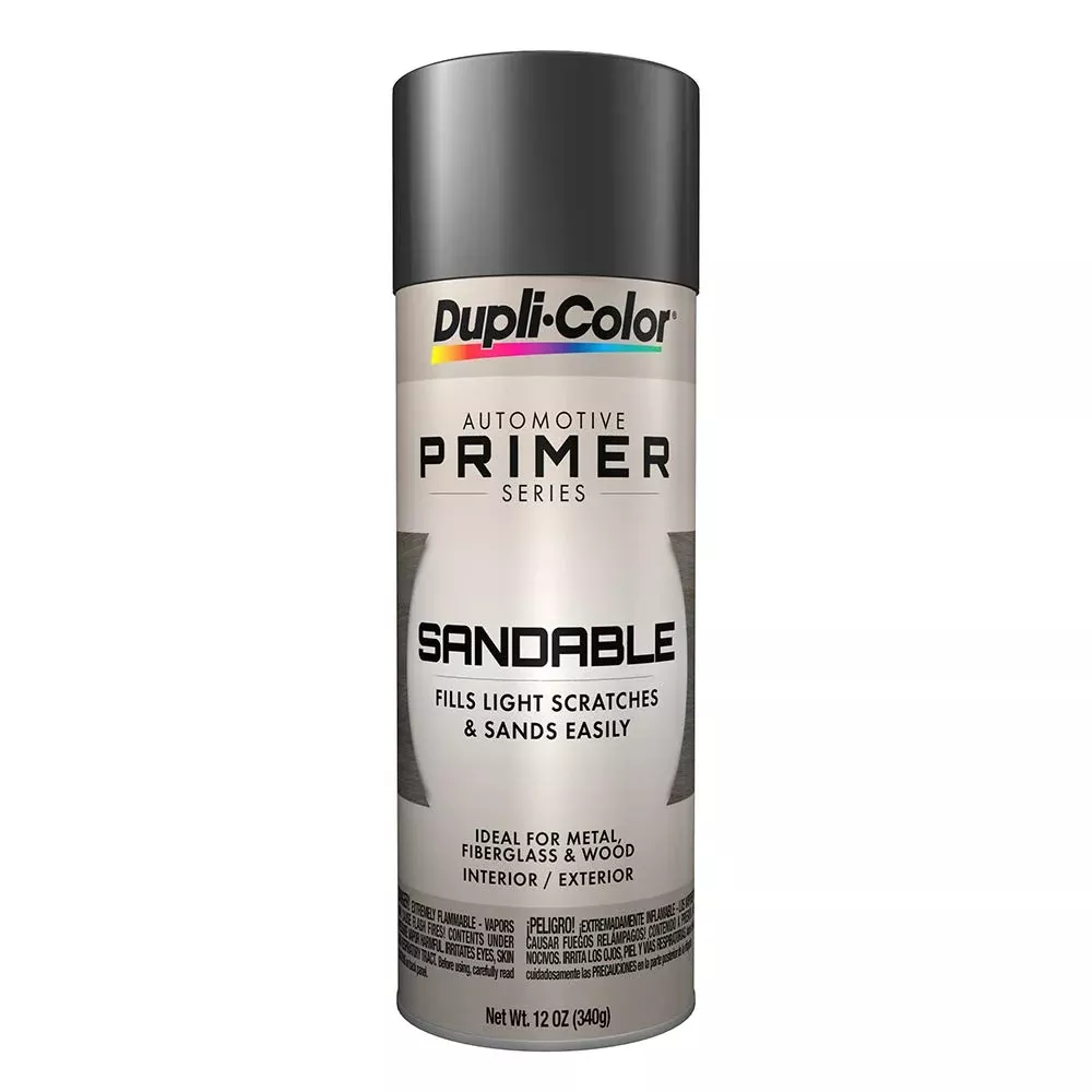Dupli-Color Sandable Primer Spray Paint, Gray, 12 oz. Aerosol Can, Model DAP1692