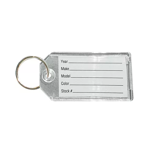 Durable Plastic Key Tags with Heavy Duty Rings