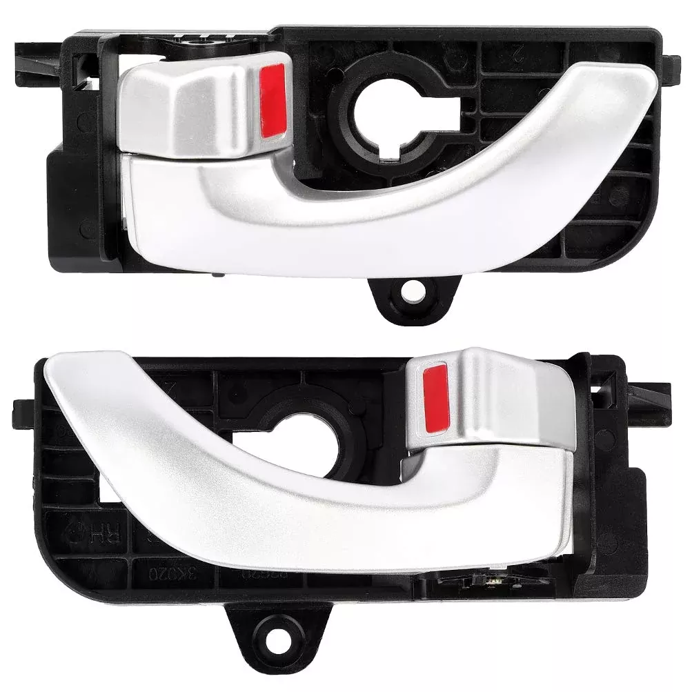 Eccpp Door Handles Interior Inside Inner Front Driver Passenger Side For 2005-2008 For Hyundai Sonata Silver(2Pcs)