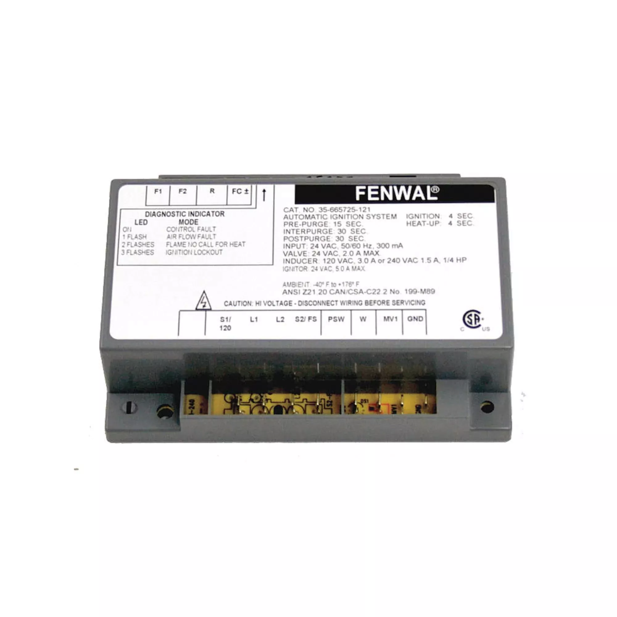 FENWAL Ignition Controls 24V Control Board – Reliable Ignition Solution for HVAC Systems