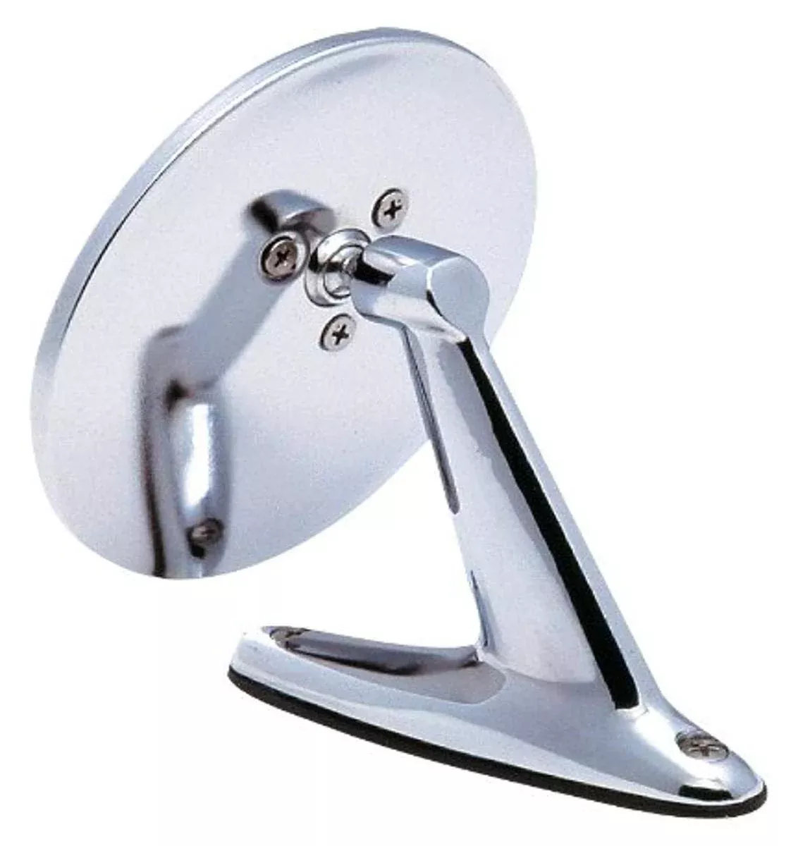 Fit System Chrome Classic Round Universal Mirror – Model 1701, Driver/Passenger Side Replacement