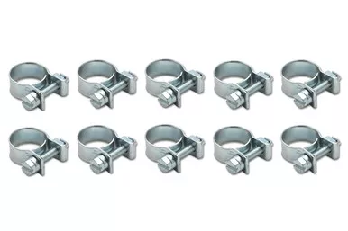 Fuel Injector Style Mini Hose Clamp: 15mm-17mm (