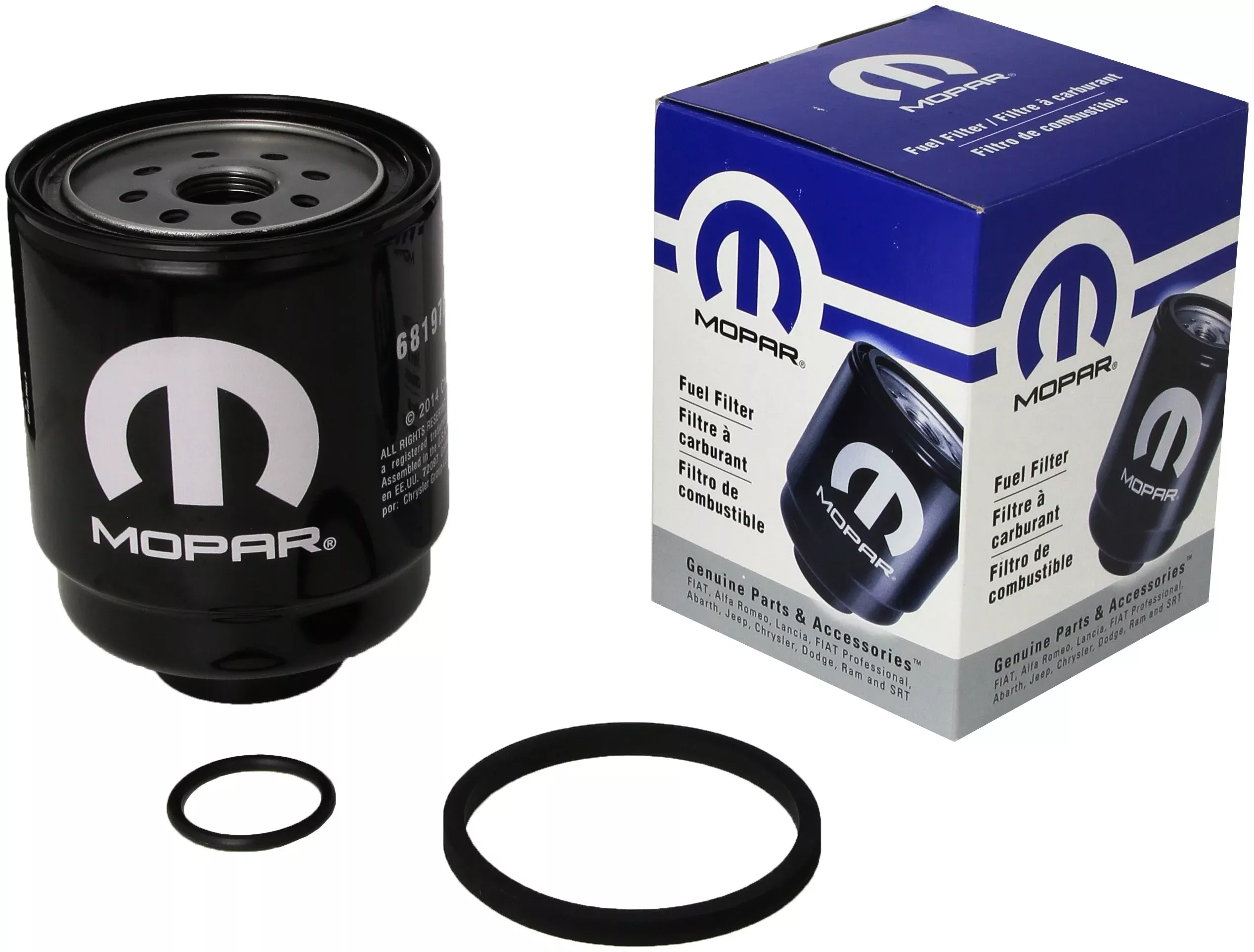 Genuine Chrysler (68197867Ab-001) Fuel/Water Separato Filter Kit