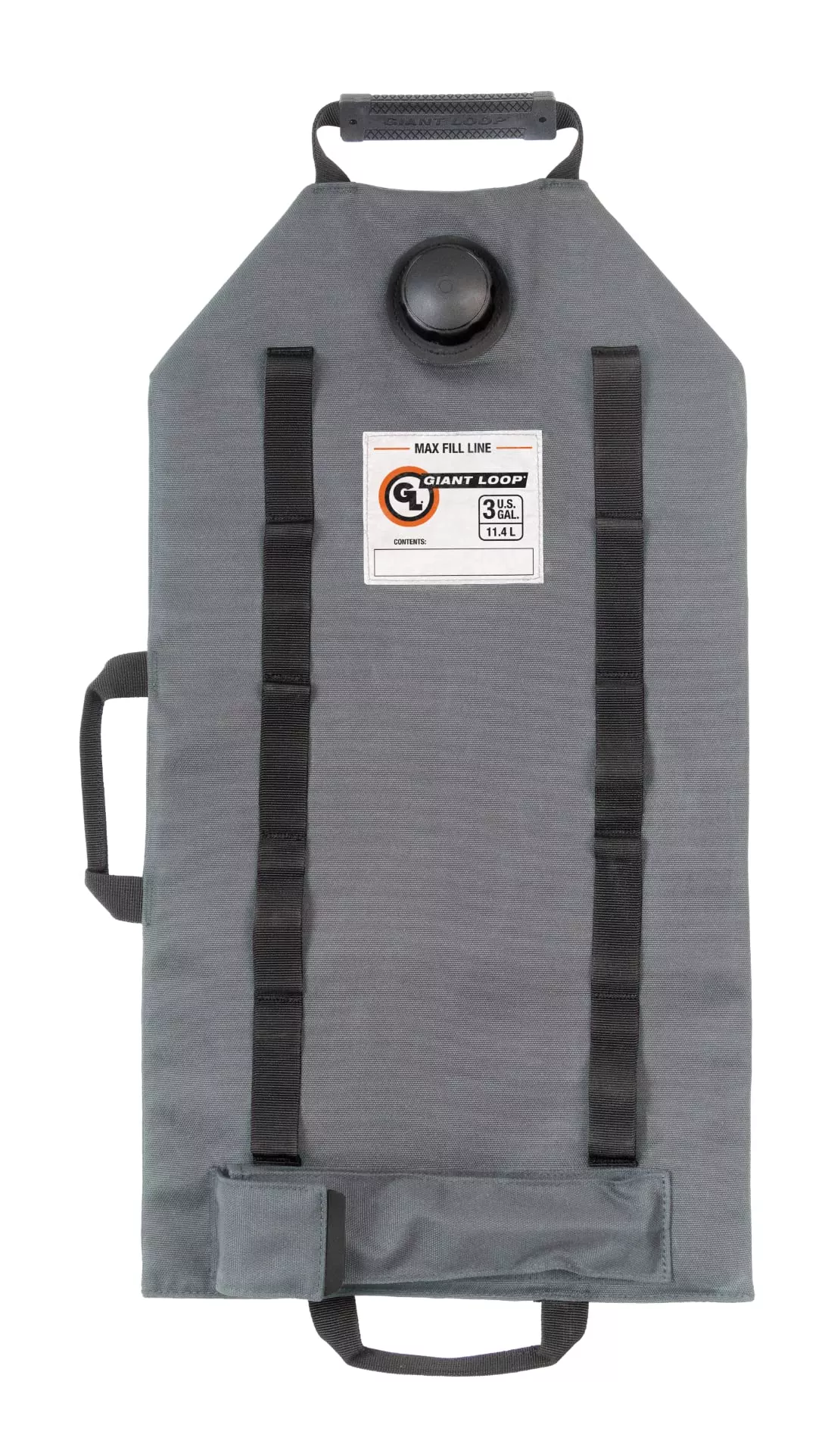Giant Loop Armadillo Bag – 3-Gallon Utility Bladder for Powersports Fluids, Gray, RF-Welded Inner Bladder, Model AB21-GL-G3