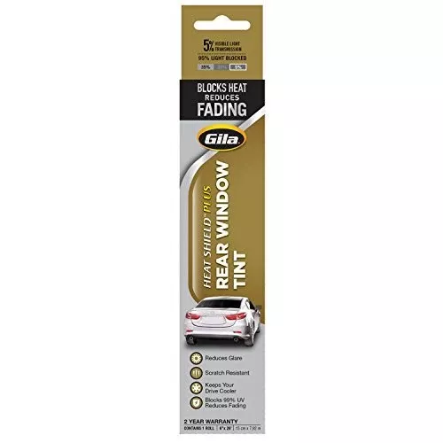 Gila Heat Shield Plus 5% Vlt Rear Window Tint, 6In X 26Ft