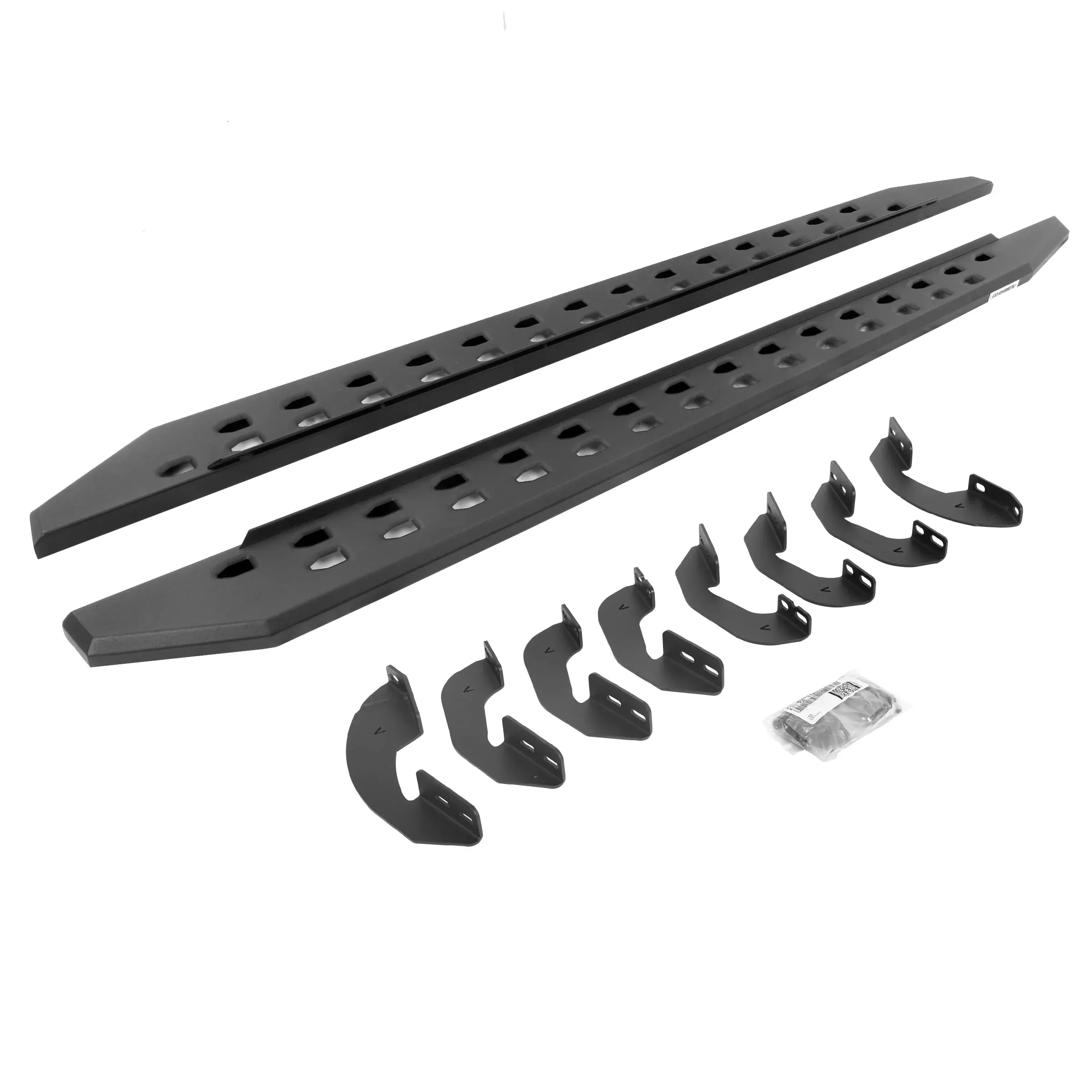 Go Rhino 69443687Spc Rb20 Slim Line Running Boards With Brackets Kit – Crew Max Only For Toyota 22-24 Tundra (Crew Cab Pickup)