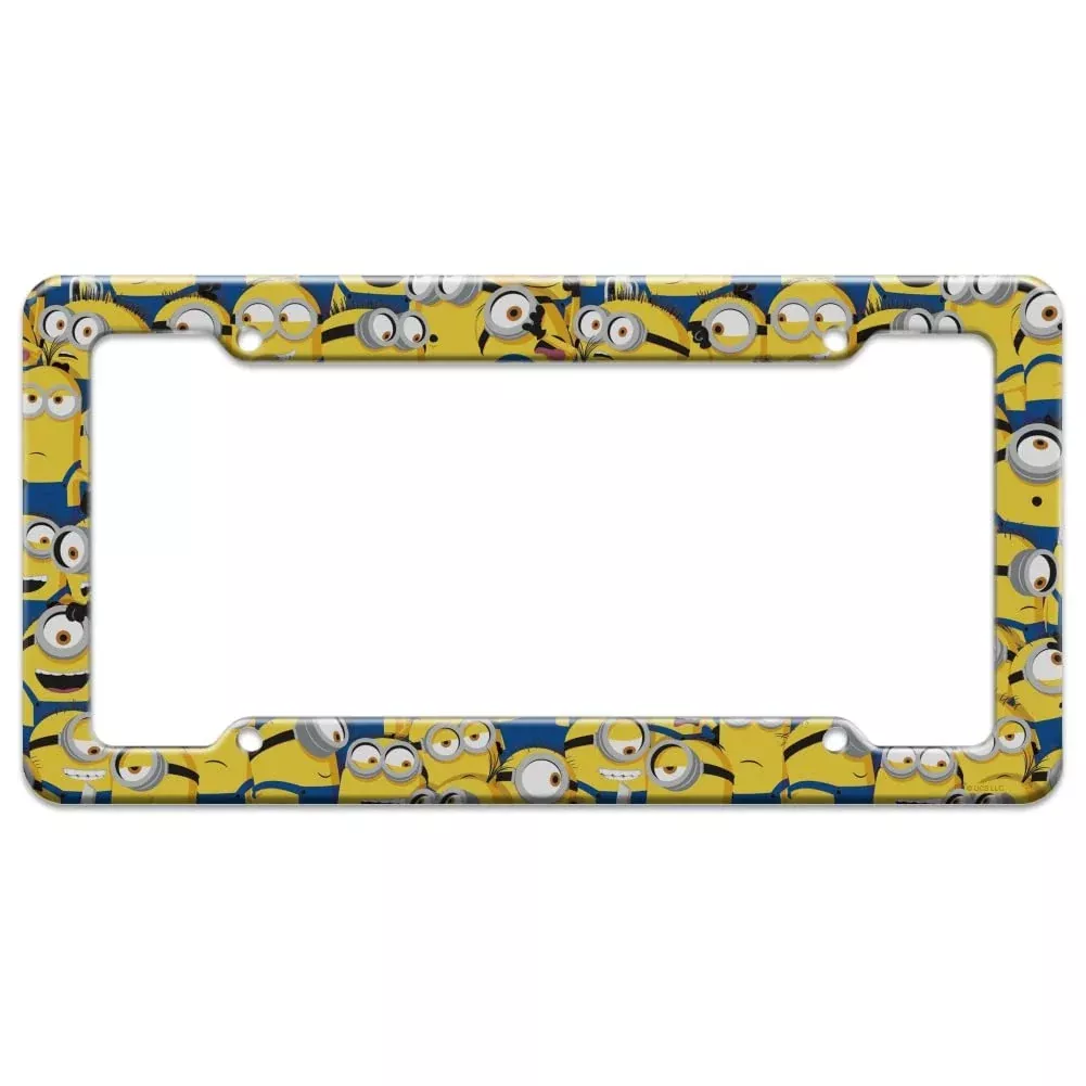GRAPHICS & MORE Minions License Plate Frame – Multi-Color Plastic, One Size