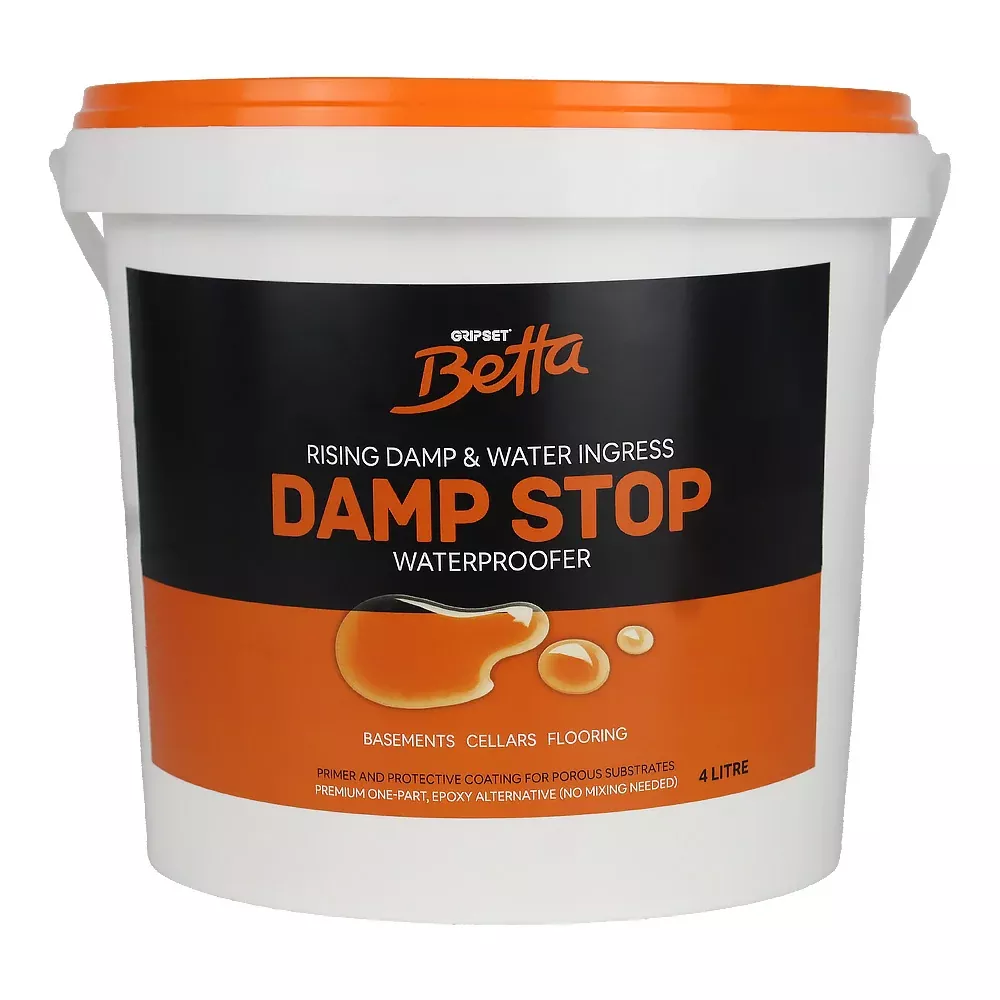 GRIPSET Betta Damp Stop Primer 4L Moisture Barrier Waterproofing Primer