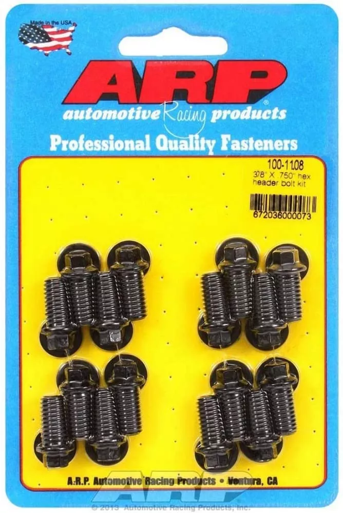 Header Bolt Kit (Black Oxide Hex Bolt Uhl=.750 16 Pieces.)