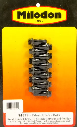 Header Bolt Kit - SBC 6pt. 3/8in x1in