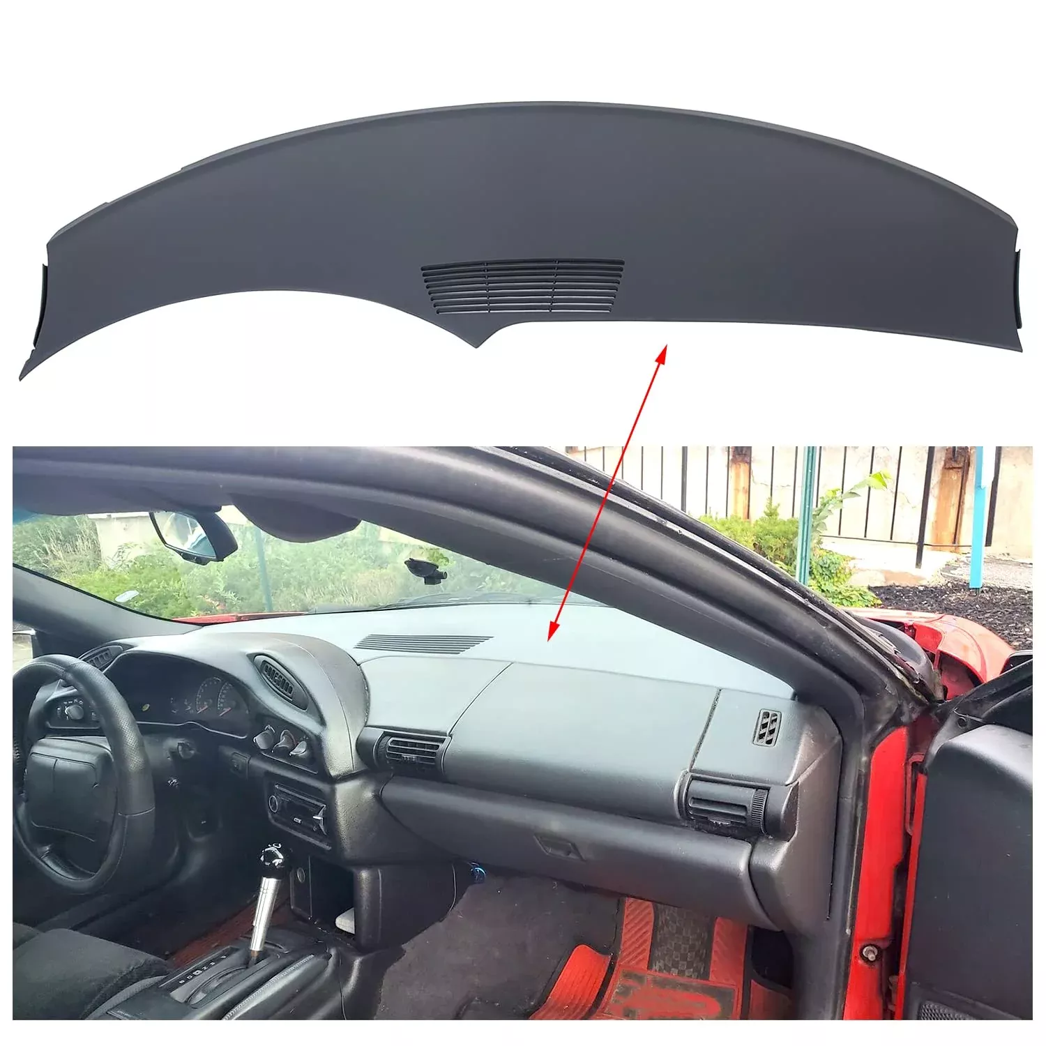 HECASA Dash Board Replacement Cover for 1993-1996 Chevrolet Camaro – Blue-Gray, OEM Fit, Not Overlay, Model GM 10267171