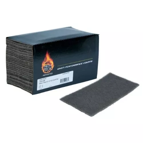 High Teck 4.5 in x 9 in Thin Gray Scuff Pad, Ultra Fine Grit, 20 pc