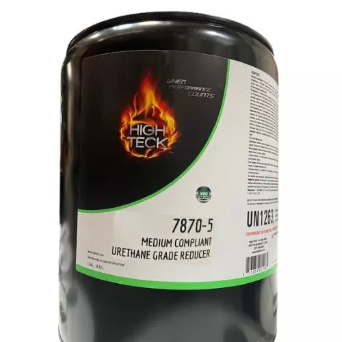 High Teck 7870 Zero VOC Medium Urethane Reducer, 5 Gal Jug