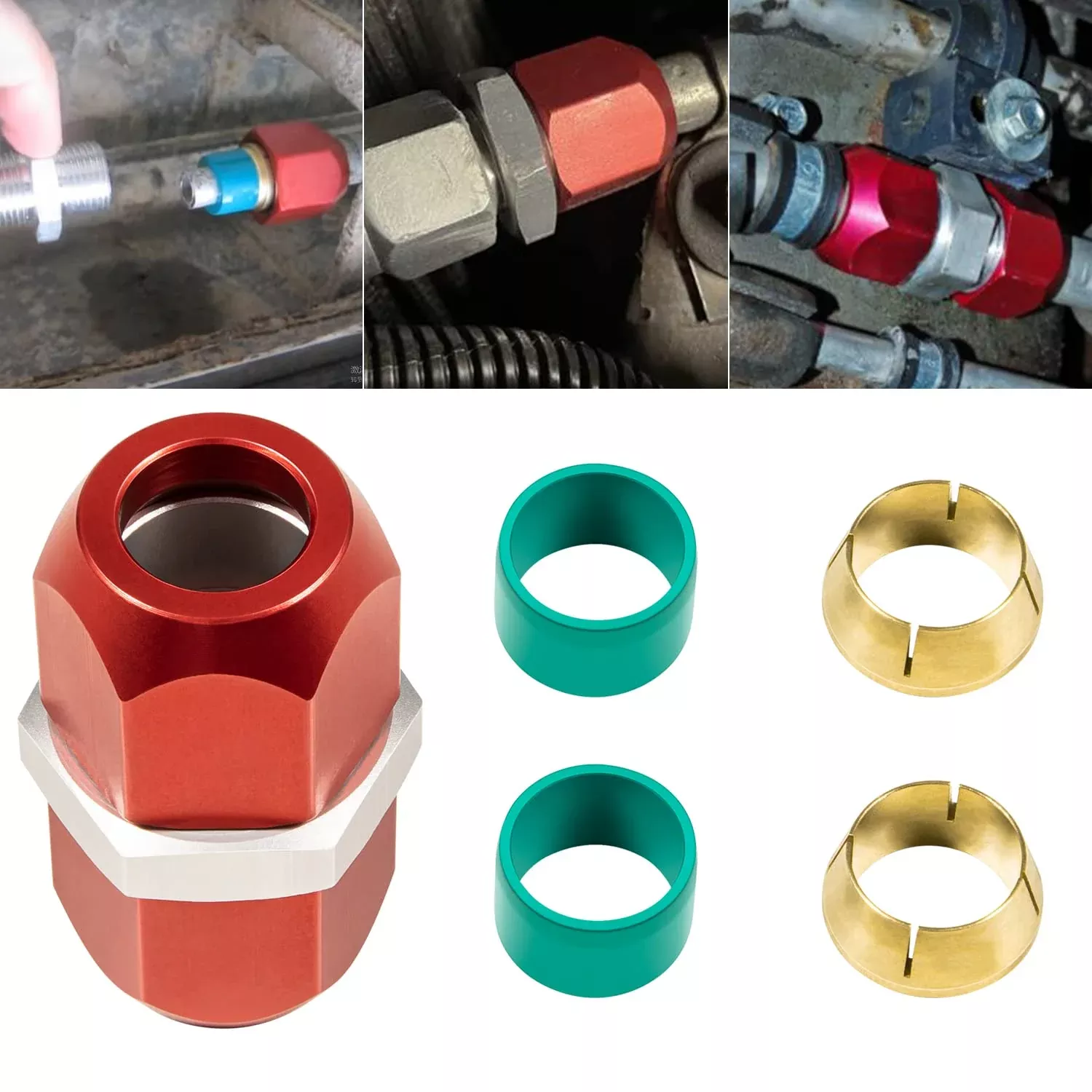 Hihitomorrow 800-642 Line Splice Connector for 1/2 Aluminum Lines – A/C Air Conditioning Repair Coupler, Multicolor